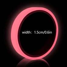 夜光胶带贴纸 - 彩色夜光胶带：橙色、粉色、绿色、蓝色，适用于浴室、家居、办公室、房间装饰 - 彩色 - 查看 12