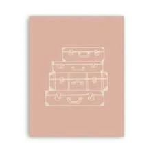 1 pezzo cartellone con citazioni di viaggio, stampa su tela con del mondo e disegno a linee, quadro moderno bohémien, decorazione parete per soggiorno, opzione con cornice