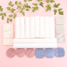 12 件滚轮聚合物粘土切割器、用于制作耳环的压花植物聚合物粘土切割器、耳环粘土切割器、用于制作聚合物粘土首饰的粘土切割器、首饰制作套件