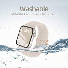 Alça Trançada Elástica Compatível com Band Ultra 49mm 45mm 44mm 46mm 42mm 41mm 40mm 38mm Homens Mulheres, Pulseiras de Nylon Macio Trançado Elásticas Bandas de Substituição para Ultra 2, Série 10/9/8/7/6/5/4/3/2/1 SE como Presente para Estudantes Voltando às Aulas