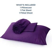 Bedsure Queen Sheet Set, Cooling Sheets For Queen Size Bed Set, Rayon Derived From Bamboo, Breathable & Soft Deep Pocket Up To 16 Inches, Hotel Luxury Silky Bedding, Bedsheet & Pillowcases, Dark Grey - 14 - 梅花 - 查看 6