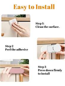 Child Cabinet Lock, No-Drill Fridge Freezer & Cabinet Door Lock With Finger Pinch Protection, Strong Adhesive Baby Proof Lock For Cabinets, Ovens, Drawers And Refrigerators, Baby Proof Fridge And Cabinet Lock, No-Drill Baby Proof Door Lock - Multicolor - View 7