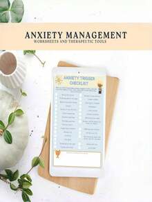 1pcsAnxiety Relief Worksheets: Social Psychology-Based Tools For Stress Management, Emotional Regulation, And Personal Growth - Anxiety Relief Worksheets - View 6