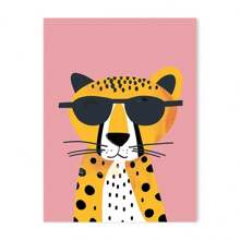 1 pièce Cadeau Affiche murale d'animaux mignons et colorés pour chambre d'enfant, crèche, maternelle. Décoration de maison. Option avec cadre.