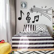 3 件黑色高音谱号木质墙饰，音符墙饰，木质音符壁挂，音符派对装饰，适用于居家房间、酒吧、音乐工作室、圣诞节和生日派对 - 彩色 - 查看 7