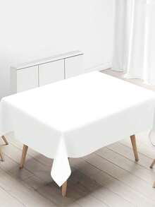 137x183cm Disposable Solid Color Tablecloth - 1pc/5pcs Multi-Color PE Rectangle Table Cover, Suitable For Weddings, Parties, Birthday, Bridal Shower, Graduation, Baptism, Banquets, Christmas Party Table Cloth, Home Decorations