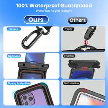 TOPK TOPK Waterproof Phone Pouch, (E09)IPX8 Waterproof Phone Case Compatible With IPhone16 15 14 13 12 11 Pro Max Xs Plus Kayaking & Outdoor Adventures