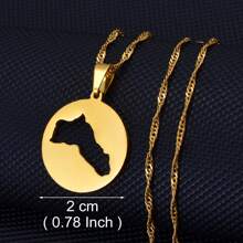 1 pièce Collier pendentif à gros charms de 5 cm, couleur argent/or, bijoux kurdes pour femmes et hommes