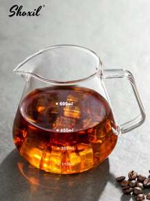 shoxil 2 Stücke/Set, Kaffeefilter Set, Glaskaffeetopf und Filterkanne mit Bambusständer, Glaskaraffe und Kaffeefilter, Tropfkaffeemaker Set für Zuhause oder Büro, 1-4 Tassen