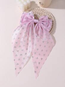 1 pieza/4 piezas Pinzas para el cabello de mujer minimalistas y elegantes con estampado de lazo de satén colorido, pinzas para el cabello con lazo de cinta adecuadas para uso diario, accesorios lindos