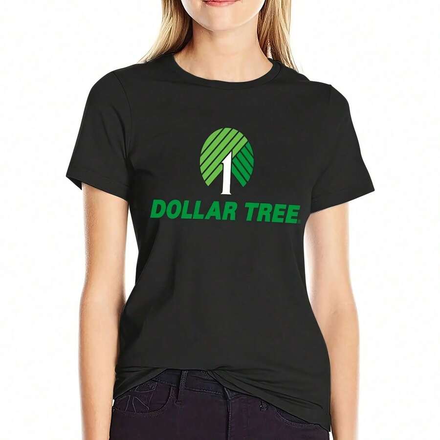 DOLLAR TREE T-Shirt Female Clothing Heavyweights Western T-Shirt Dress For Women - Black - View 1