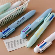 可定制多色圆珠笔，可爱马卡龙色可定制姓名圆珠笔，送给家人的礼物，青少年学习用品，送给会计爱好者朋友的礼物，女朋友的礼物，返校惊喜礼物，学习用品，返校，学校礼物，办公室，学校，教室，教师礼物，大学，同事，宿舍，多功能，可爱，定制，个性化，独特，专属，员工，客户，学生，商务/工作/办公室，学校，沙漠秋季舒适，办公室装饰，新工作，办公用品 - 彩色 - 查看 5