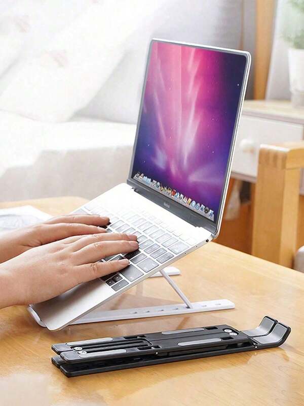 1pc Portable, Foldable, And Adjustable Laptop Stand, Suitable For Small Laptops, IPad Tablets, And Reading Books Back To School