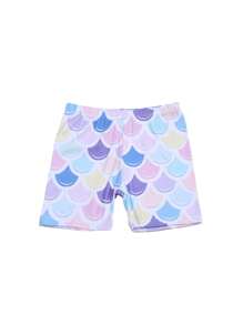 8 piezas Pantalones cortos de verano de unicolor clásico para niños, de seda de leche transpirable