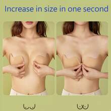 Niewidoczny biustonosz Push Up Sticky Bra Women Backless Strapless Bra Seamless Samoprzylepny silikonowy pokrowiec na sutki Naklejki na piersi Suknia ślubna Bielizna
