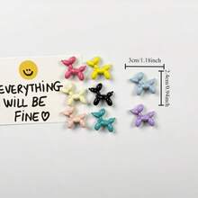 5/10 pezzi - Adesivi magnetici per frigorifero con palloncini colorati a forma di cucciolo - Decorazioni kawaii per frigorifero e lavagna, perfetti per decorare cucina e ufficio, ideali come regalo per Natale e Ognissanti, magneti per frigorifero, utensili da cucina, decorazione per la casa, adesivi