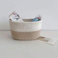 OYHOMO Tassel Decor Storage Basket Woven Rope Basket Home Decor Plants Basket Small Laundry Basket Blanket Basket For Organizing Toys, Clothes, Blanket, Snacks, Christmas Gift Basket Home Organization And Storage, Room Decor, Room Decor Bedroom, Bohemian Rope Plant Pot Basket, Natural Mix Rattan Garden Decor, Metal Frame Boho Baskets For Outdoor Coastal Vibes, Geometric Basket,For Back To School