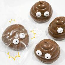 1/3/5pcs Creative Fluid Poop Squishy Toy - Squishy Stress Relief Poop Ball - Stretchy, Hilarious Squeeze Toy For Stress & Anger Management - Multicolor - View 2