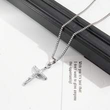 1pc  Stainless Steel Water Proof 18K IP Gold Plated Jesus Pendants Necklaces For Men Gift And Daily Wear