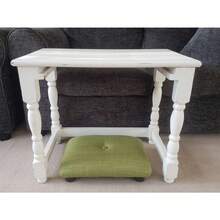 ASAP Desk Low Footstool 10 Cm 4" Footrest With Plastic Feet And Button - Small Footstool Handmade Footrest Gift For Dad Mum Office/ USA Free - N - Black - View 4