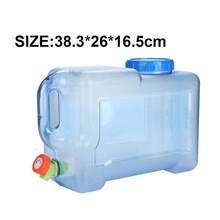 12L Camping Hiking Tank Container Storage Drinking Water Bottle Bucket With Tap - Blue - View 10