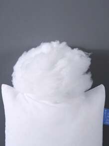 1pc White Pillow Insert, Soft & Fluffy Throw Pillow Filler For Sofa, Bed, Bedroom, Travel Home Decor