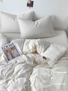 طقم غطاء لحاف ناعم - أفضل 2/3 قطع طقم لحاف مبطن - يشمل 1 غطاء سرير و 1/2 غطاء وسادة - رخيص وعالي الجودة لمقاسات التوين والملك والفردي والملكة والكامل لحاف الدونا وطقم أغطية السرير والملاءات لديكور غرفة النوم