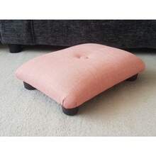 ASAP Desk Low Footstool 10 Cm 4" Footrest With Plastic Feet And Button - Small Footstool Handmade Footrest Gift For Dad Mum Office/ USA Free - N - Black - View 5