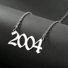 1 pieza Collar con colgante simple y de moda para mujer con años del 1980 al 2025