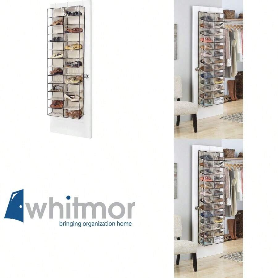 26Section OTD Polycotton 13 Tiers Shoe Shelves Espresso 6 X 22 X 63