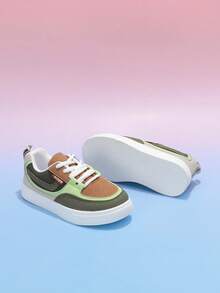 Baby Little Kids Breathable Air Cushion Sneakers Unisex Mesh Lightweight Easy Walk Casual Sport Easy StrapLace Athletic Tennis Running School Training Shoes For Boys Girls - Green - View 6