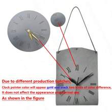Une horloge de sac suspendu au design créatif d'art moderne. Décoration vintage personnalisée pour le salon. Horloge décorative silencieuse pour la maison et la chambre à coucher. Pendentif d'horloge de style moderne et luxueux, très attrayant. Horloge murale en forme de sac pour restaurant et café
