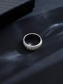 3pcs/Set New Cross Design Jewelry Set Including Necklace, Bracelet, And Rings - Silver - View 4