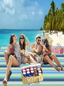 1pc Picnic Blanket | Beach Mat | Picnic Rug | Picnic Tote, 600D Oxford Cloth, Multi-Functional Camping Mat/Household Garden Game Mat, Dust/Moisture-Proof Pad, Suitable For Spring/Summer, Indoor/Outdoor Camping, Beach, Outing, Lawn, Riverside, Wedding Season, Graduation Season, Back To School Season, Halloween, Christmas Party Mat (Two Different Covers, Different Pastes, Random Delivery! Ps: The Effect Of Opening Is The Same)
