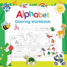 Juego de 25 piezas/Set de cuaderno para practicar caligrafía con 6 bolígrafos de colores, libro para colorear DIY para mejorar las habilidades de escritura y expresión de los niños, desarrollar la construcción de oraciones y la percepción del color, gran regalo para volver a la escuela, el Día de los Niños y festividades