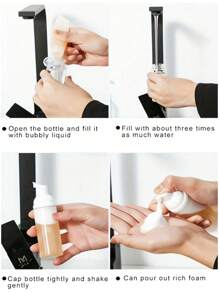 150ml Foaming Bottle - Cleanser/Soap/Shampoo Pump Dispenser - Turns Your Soap Into Foam For Easier Cleanup