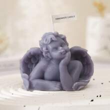 1pc Angel-Shaped Scented Candle,Romantic Birthday Gift,Scented Decorative Item,Soy Wax Scented Candle - Multicolor - View 7