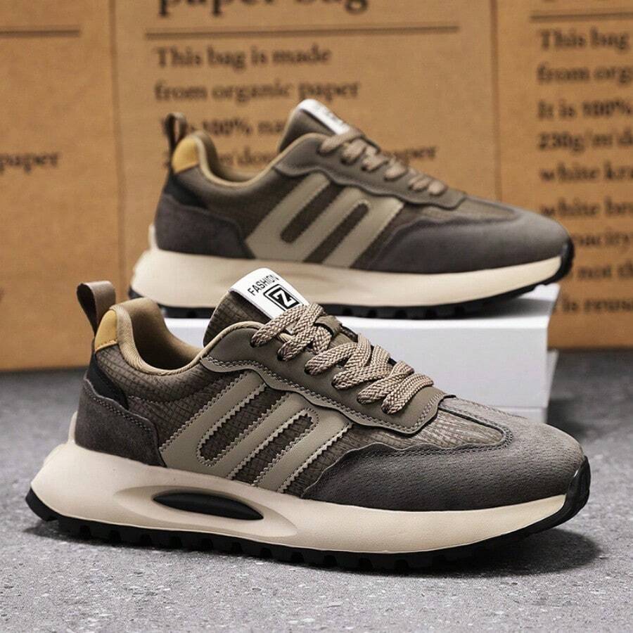 New Men's Running Shoes, Sports And Leisure Shoes, Versatile, Thick Sole, Increased