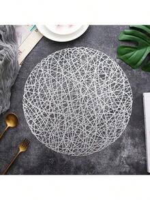 1/4/6/8/12 件空心铝箔 PVC 餐垫、PVC 餐桌垫 - 防滑耐热家居厨房装饰桌垫派对装饰餐具垫 - 彩色 - 查看 31