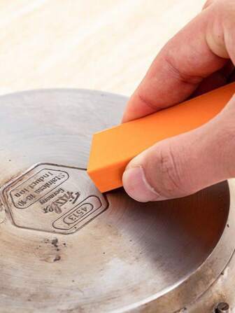 1pc Limescale Cleaning Eraser, Multi-Purpose Stainless Steel Cleaning Eraser For Home, Kitchen, Rust Removal, Wall Cleaner