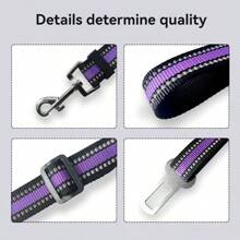 Cuerda de tracción reflectante de nailon para perros pequeños y medianos, con hebilla de ajustable para el automóvil