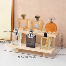 Estantería escalera de madera natural, de ensamblaje libre y movible, estante de almacenamiento creativo y sencillo, apto para hogar, oficina, organización de escritorio, exhibición multiusos de sobremesa - Color de la madera - Ver 7