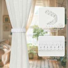 Curtain Tieback,Woven Curtain Clip Strap, Curtain Tie Rope Braided Curtain Clip Curtain Holdback For Bedroom Living Room Home Decor,Easy Install Multipurpose,Other Material Curtain Holdback