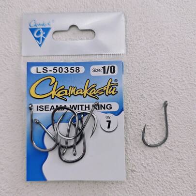 3 Packs Ise Ni Circle Hook Carp & Monster Fish Hooks, Black Color