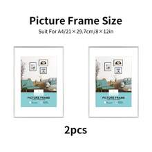 2/3 قطعة إطار صورة معدني، إطارات صور ألومنيوم، مثالية للعرض على الحائط أو المنضدة، البوسترات، إطار صورة فني، إطار ألومنيوم سبيكة بتصميم بسيط وأنيق، مناسب لديكور المنزل والغرفة والمكتب، بمقاسات تشمل الإطار الذهبي والفضي والأسود، 30 * 40 سم / A3 / A4