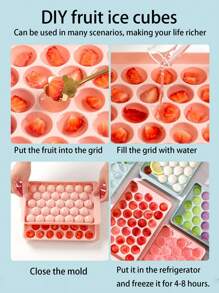1pc Summer Ice Cube Tray, Ice Mold, Kitchen Fridge Ice Ball Maker Mold