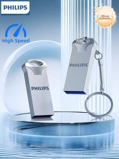 PHILIPS PHILIPS Large-Capacity, High-Speed USB Flash Drive, Plug-And-Play, Convenient Storage, Widely Compatible With Computers, TVs, Cars And Other Devices, Easily Backing Up Photos, Videos, Office Documents, Music Files, Stylish Appearance, Lightweight And Portable, Stable And Reliable Data Transmission!