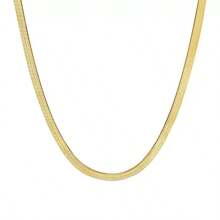 European And American Style Stainless Steel Blade Chain Titanium Steel Couple's 18k Gold/Silver Necklace