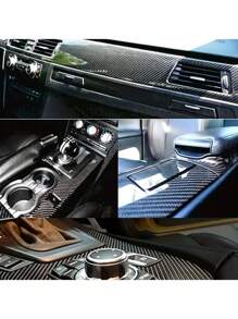 1pc Car Accessories Interior 6D Realistic Carbon Fiber Vinyl Sticker, Multi-Size, PVC Material, Car Modification Film, Electric Vehicle Wrap, Engine Cover Color Change Sheet 7*300cm 6D/10*150cm 6D/10*300cm 6D/30*152cm 6D/30*50cm 6D