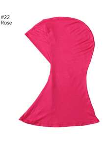 1pc Women Abaya Accessories Solid Color Instant Cover Head, Prayer Casual Pleated Headscarf, Practical Headscarf, Instant Long Khimar Hijab Turban, Suitable For Daily Use All Year Round Headband Veiled Clothes - Header Model - View 29